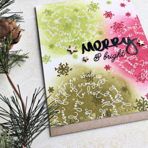 Merry & Bright Card - detail