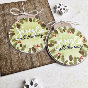 Jingle All the Way Card & Tag - detail