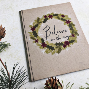 Believe in the Magic Wreath Card - detail