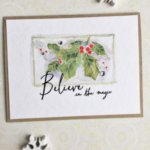 Believe in the Magic Holly Card
