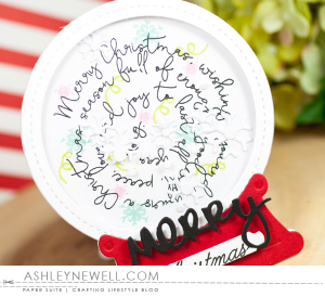 Merry Christmas Snow Globe Card
