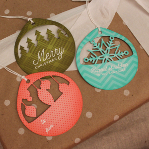 Patterned Christmas Cuts Tags