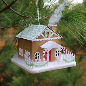 Gingerbread House Ornament Side