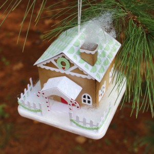 Gingerbread House Ornament Top