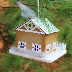 Gingerbread House Ornament Back