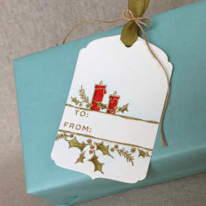 Christmas Candle Tag