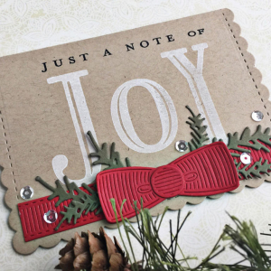 A Note of Joy Card - detail