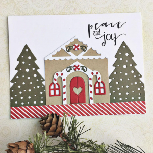 Peace & Joy Gingerbread Card