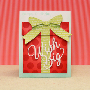 Wish Big Gift Box Card