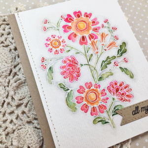 All My Love Card - detail