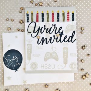 Game On Invitation & Envelope