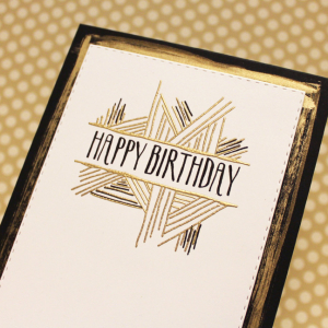 Gold & Black Birthday Close Up