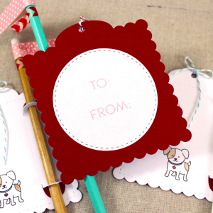 Puppy Love Valentine Back