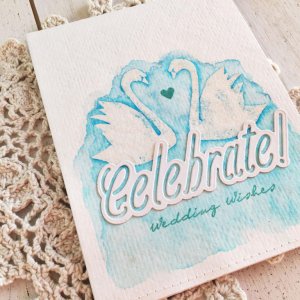 Celebrate Wedding Wishes Card - detail
