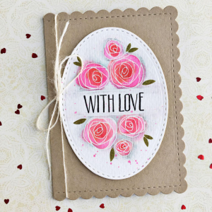 With Love Roses Card