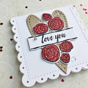 Love You Card - detail