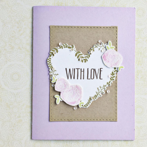 With Love Wreath Card