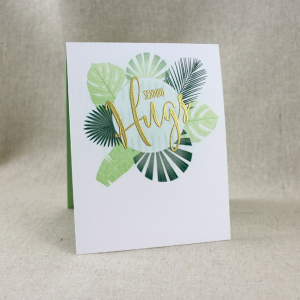 Tropical Sending Hugs Card