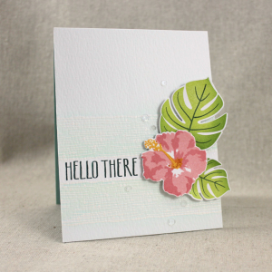Hello There Hibiscus Card