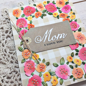 Mom, I Love You Card - detail
