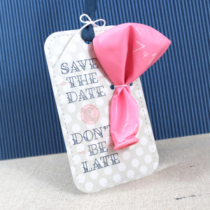 Save The Date Balloon Tag