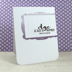 Feminine Just A Number Card