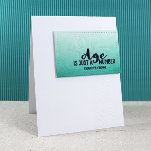 Masculine Just A Number Card