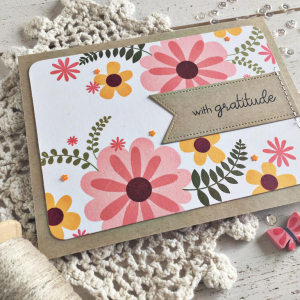 With Gratitude Card - detail