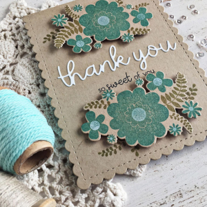 Sweet Thank You Card - detail