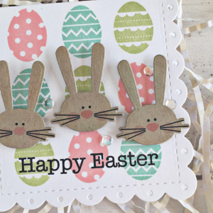 Happy Easter Bunny Card - detail