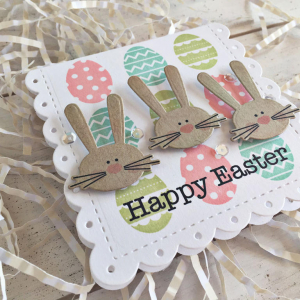 Happy Easter Bunny Card - detail