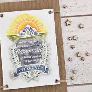 Move Mountains Card - detail