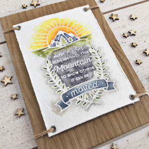 Move Mountains Card - detail