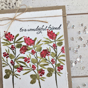 Wonderful Friend Card - detail