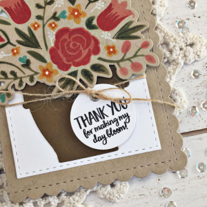 Thank You Bloom Card - detail