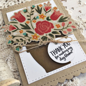 Thank You Bloom Card - detail