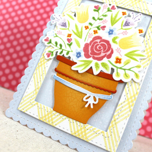 Bloomin' Birthday Pot Close Up