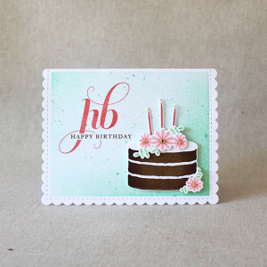 Happy Birthday Cake Card