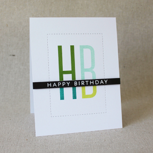 Happy Birthday Quad Card