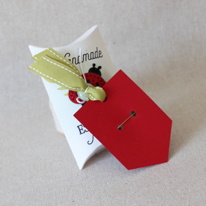 Ladybug Brooch Card Back