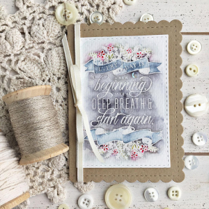 Watercolor Beginning Card