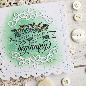 New Beginning Card - detail