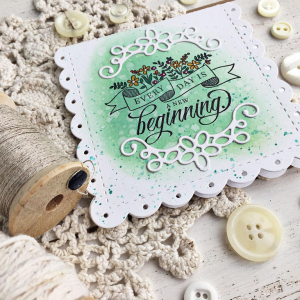 New Beginning Card - detail