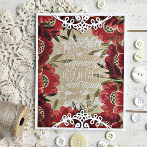 Flower Border Beginning Card