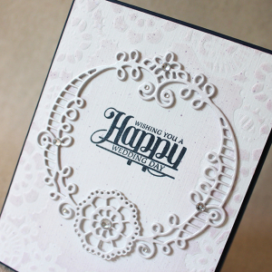 Happy Wedding Day Frame Close Up