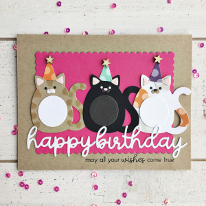 Happy Birthday Cat Party Card