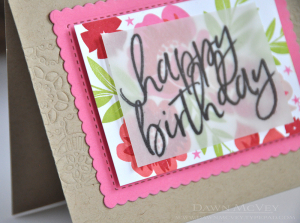 Happy Birthday detail