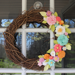 Felt Flower Wreath