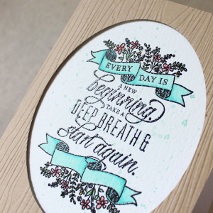 New Beginning Card Embossing