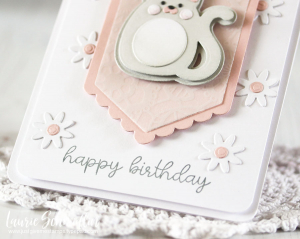 Cuddly Cat Birthday (detail 2) by Laurie Schmidlin